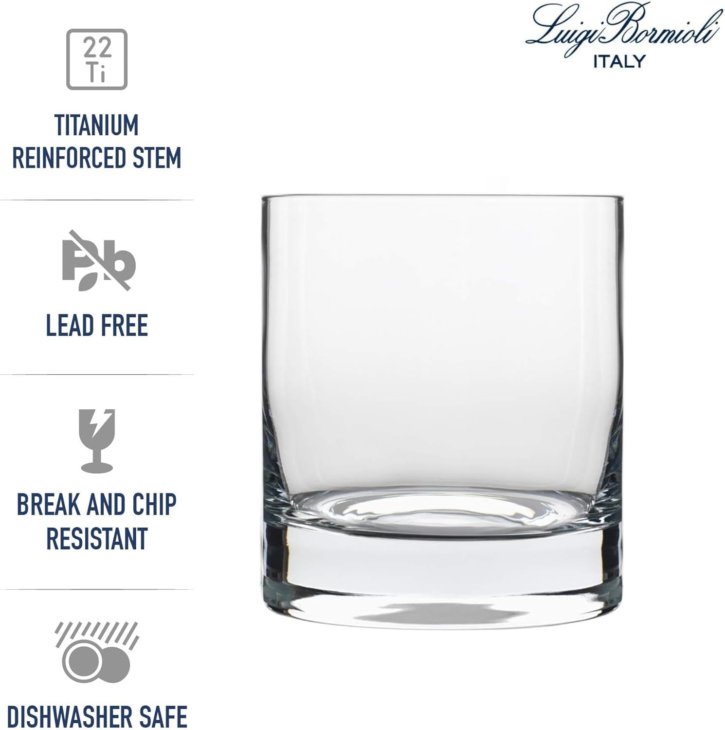 Set of 4 Double Old Fashioned Glasses, 13.5 fluid ounce N123