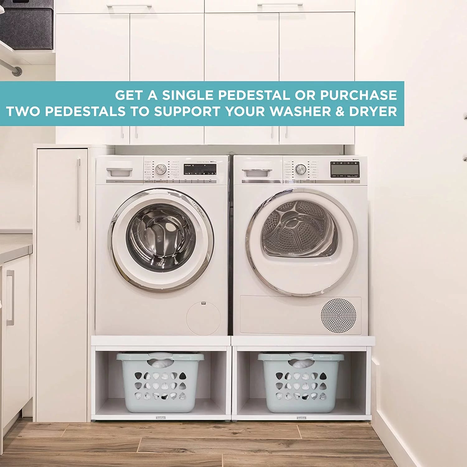 Wooden Laundry Pedestal P4862