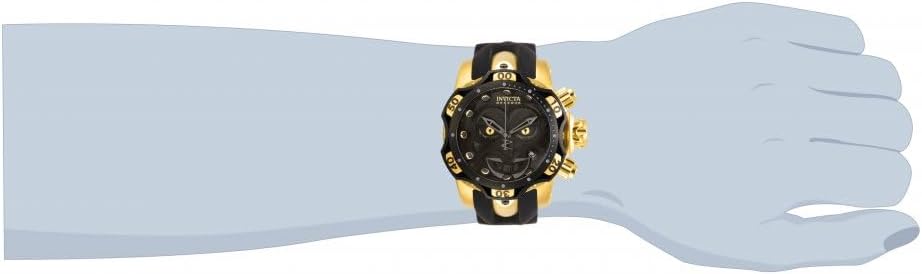 52.5mm Stainless Steel Aluminum Black Watch B3979