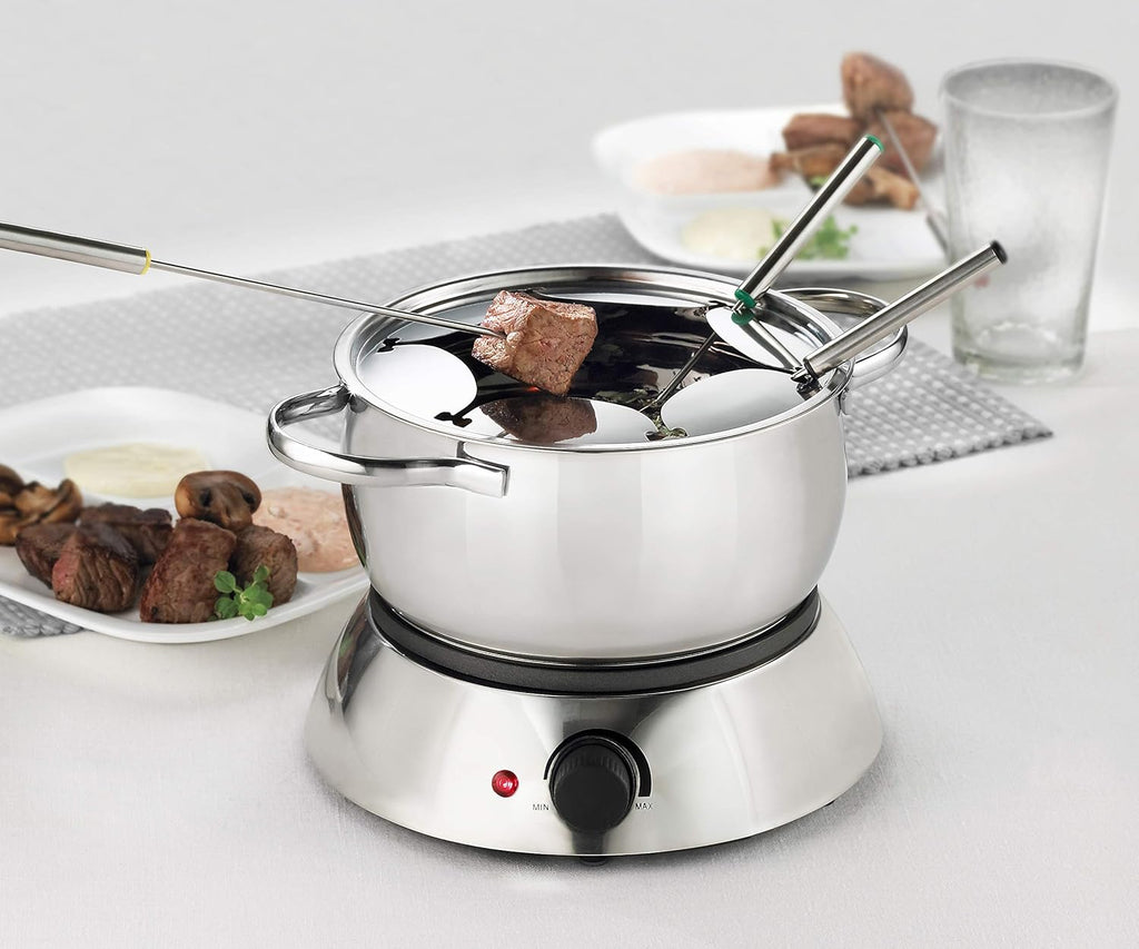 3-in-1 Electric Fondue Set, 81 Ounce, Silver M5506