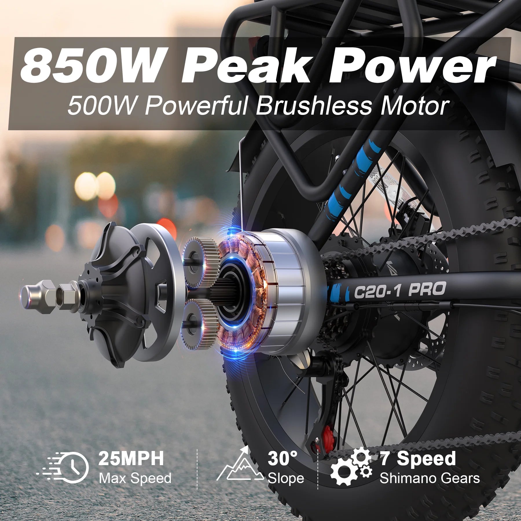 Folding Electric Bike with 48V 13Ah Battery J925815
