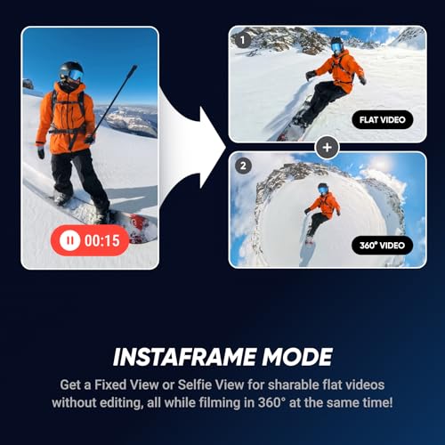 Waterproof 8K 360° Action Camera with Replaceable Lens L450