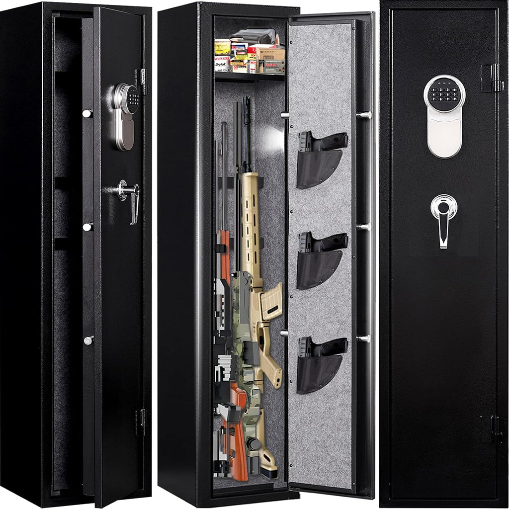 5-6 Gun Safe with Removable Shelfs and 3 Pistol Pocket I790