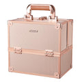 10 Inch Portable Makeup Train Case with Lockable W4695