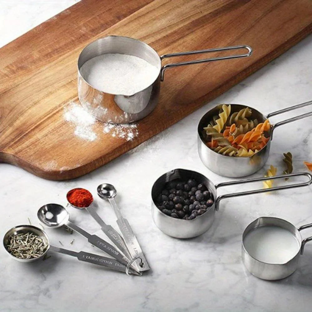 Stainless Steel Measuring Spoons and Measuring Cups C580673