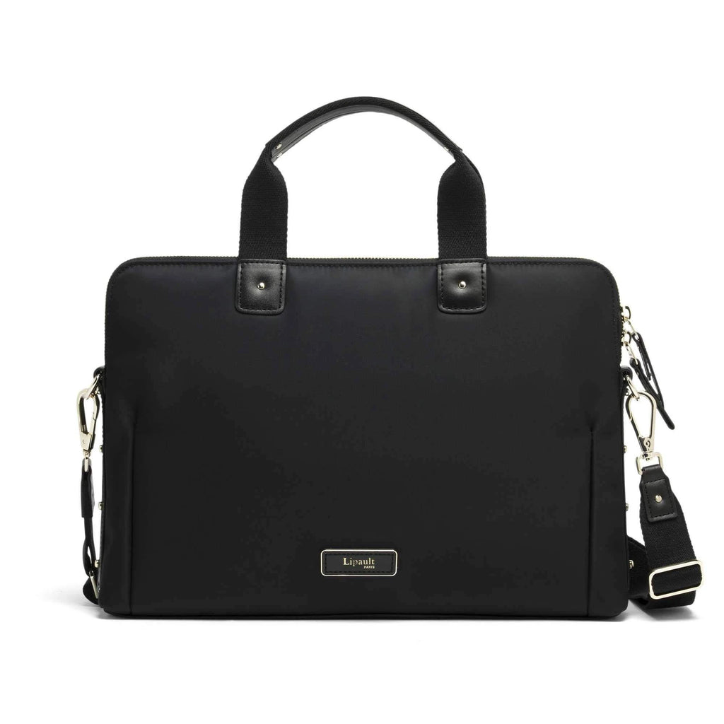 Jet Black Slim Laptop Bag Z9394