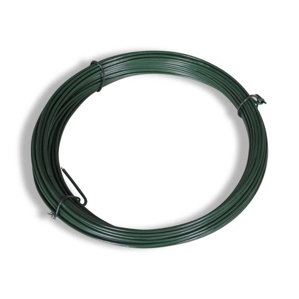 Green Steel Chain Link Fence with Posts 3x22 x 82 Z9878