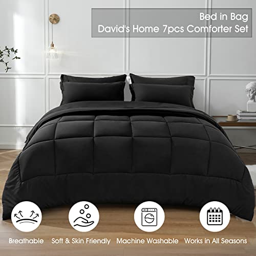White Queen 7 Piece Comforter Set T4756