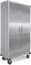 Full Door Rolling Storage Cabinet, 36" W x 18" D x 72" H, Granite W899