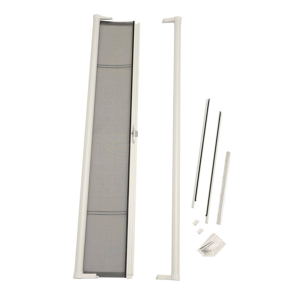 78 in. White Retractable Screen Door for Sliding Door L20949