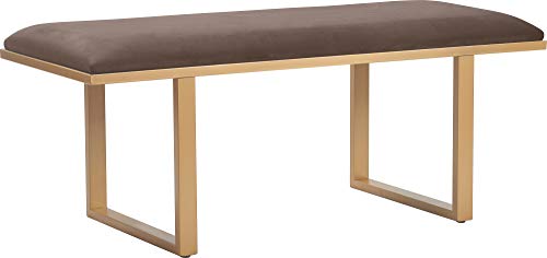 Dark Grey Velvet Bedside Bench S9570