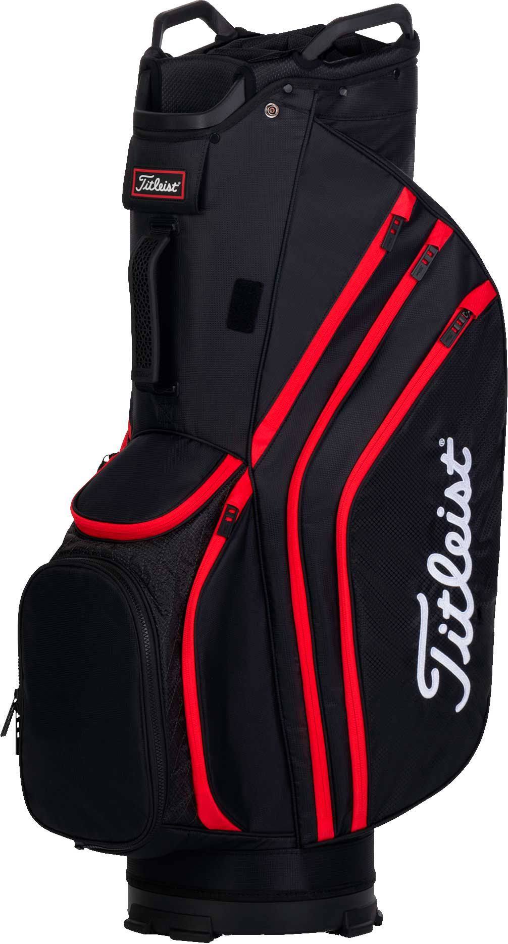 Black/Black/Red Lightweight Golf Bag T592