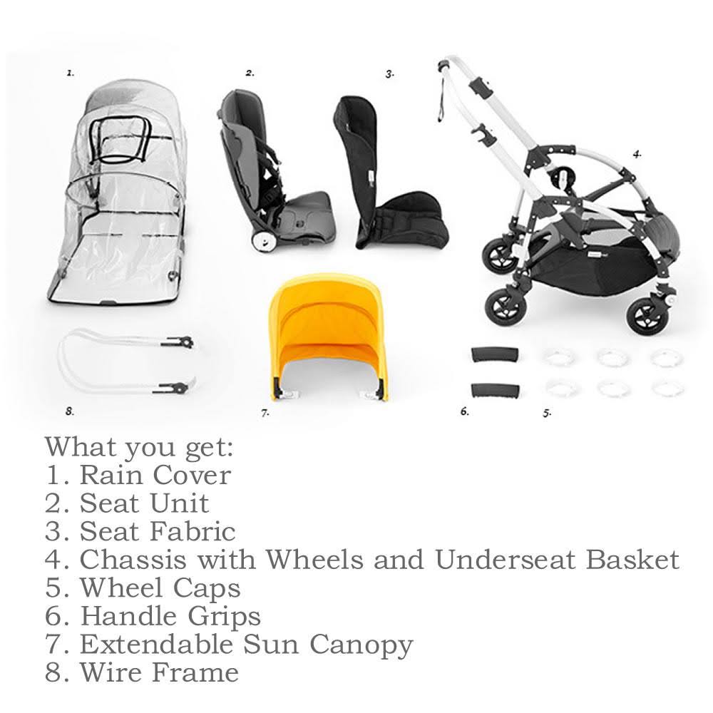 Aluminum Dark Navy Stroller Z6497