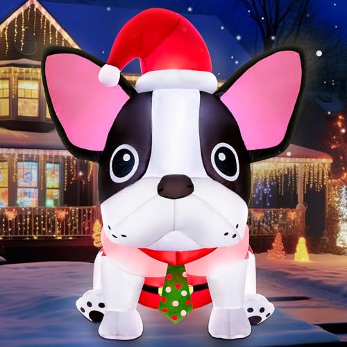12FT Giant Christmas Inflatables Snowman Decorations Built-in Music Box & 360° Rotation 3-Colored LEDs Huge Christmas Inflatable U3871