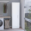 White Utility Storage Cabinet with 6-Tier Shelf G573163