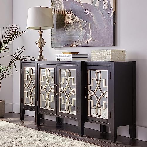 Antique Black Console Table Y389068