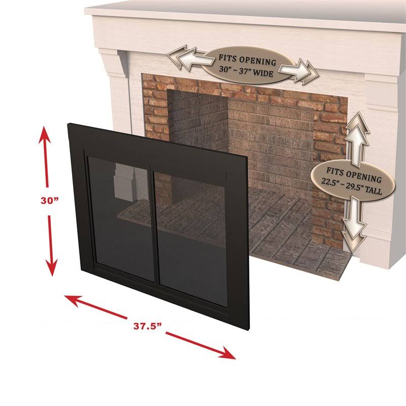 Small Glass Fireplace Doors K98888
