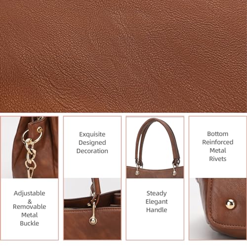 PU Leather Top Handle Satchel Shoulder Bag Tote Bag J149064