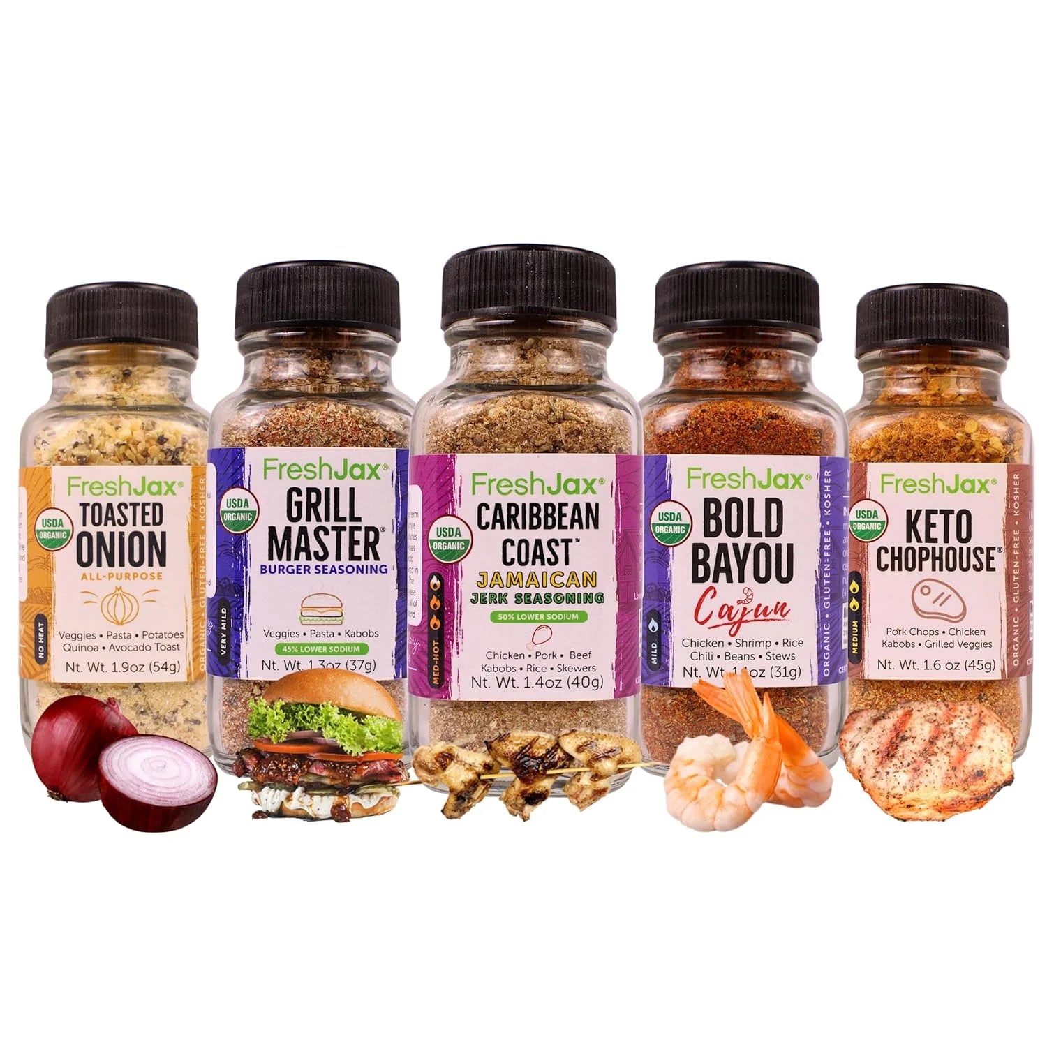 Pack of 5 Organic Keto Seasoning Gift Set U877668