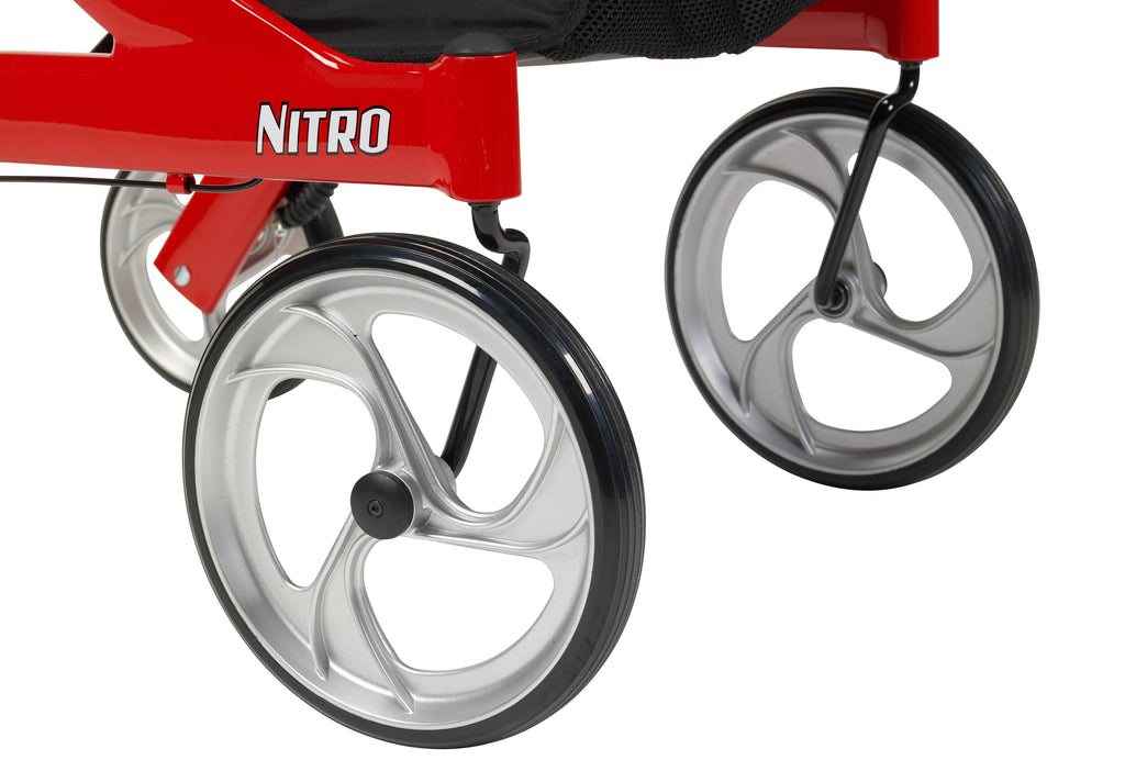Red Rollator Walker Z386355