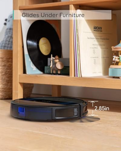 Robot Vacuum with Self Emptying, 2.85-Inch Slim Design D421416