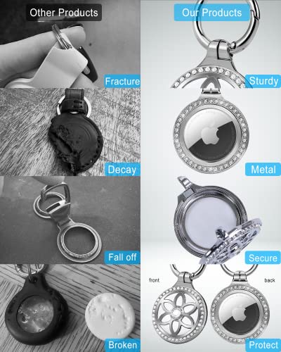 25in Adjustable Alloy Airtag Necklace V173800