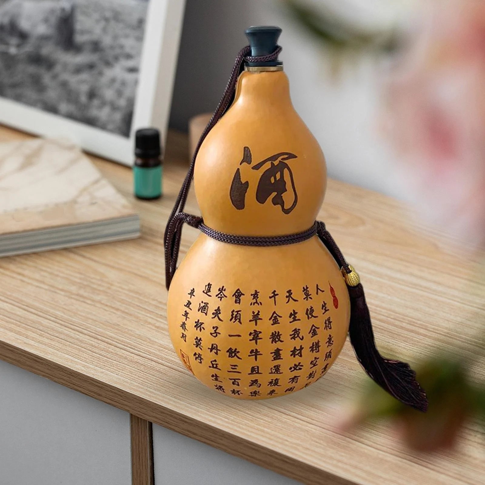 Portable Gourd Water Bottle Calabash Kettle Teapot Z903649
