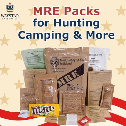 4 Pack MRE Meals Ready to Eat with Heaters H50107