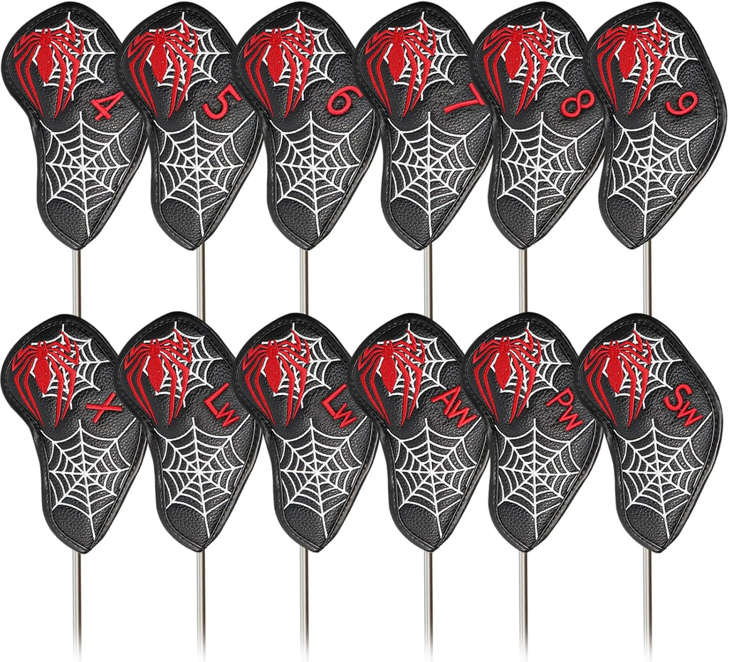 8 Piece Synthetic Leather Golf Iron Head Cover Set V3125