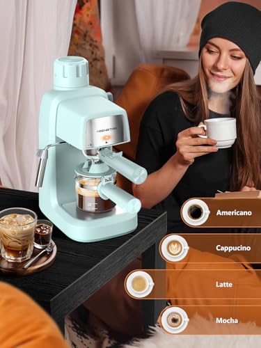 Compact 4 Cup Espresso Machine with Milk Frother J640696
