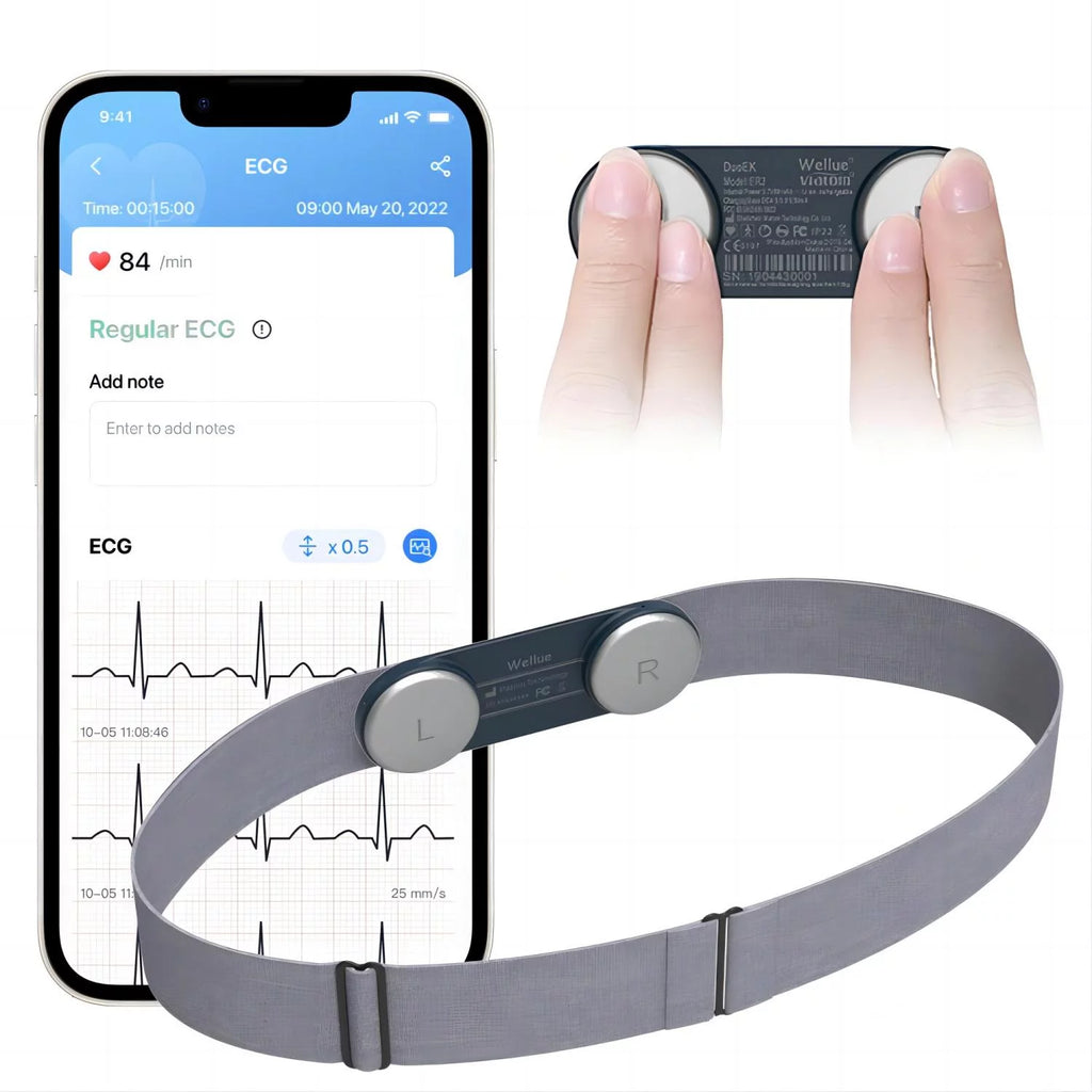 Portable Heart Rate Monitor with Chest Strap D507