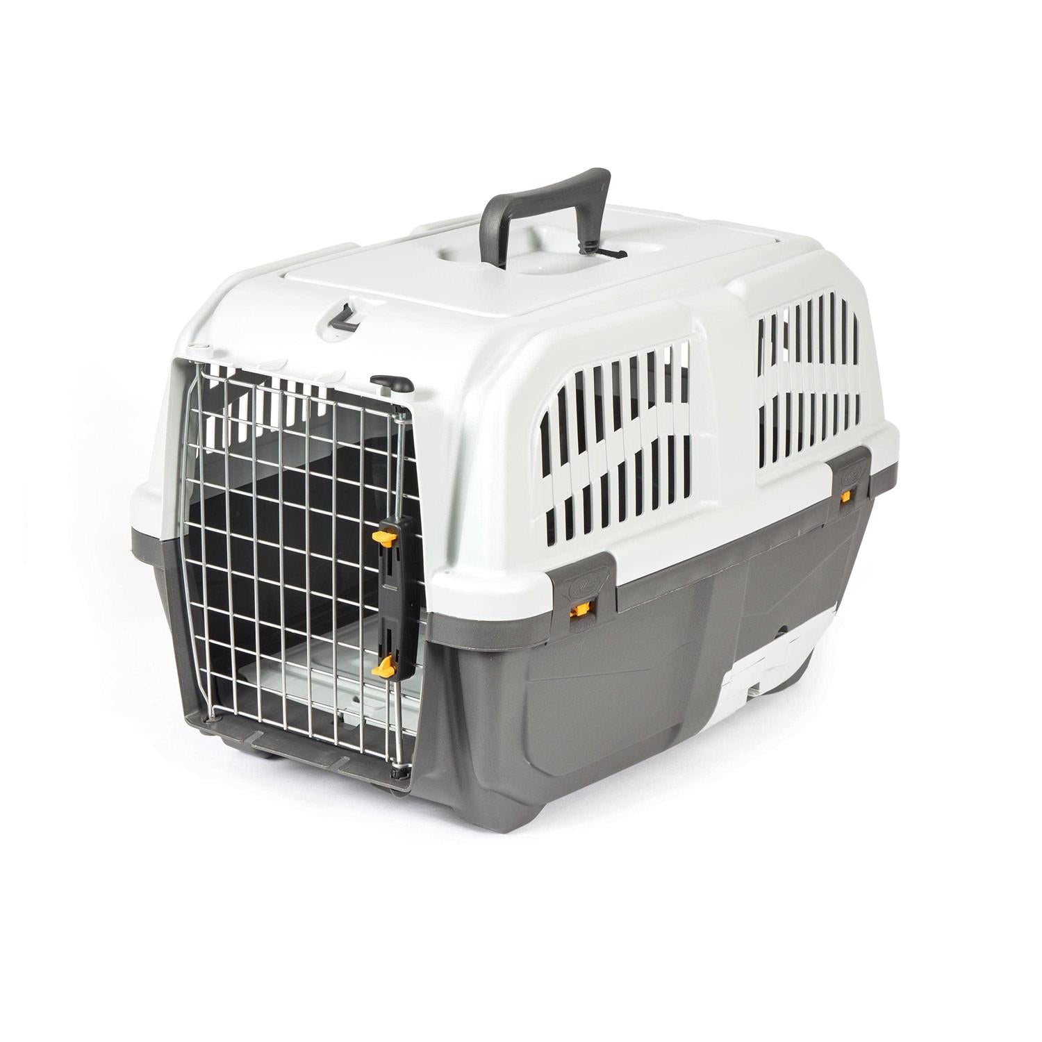 Plastic Cat Carrier with Integrated Litter Pan Z53130