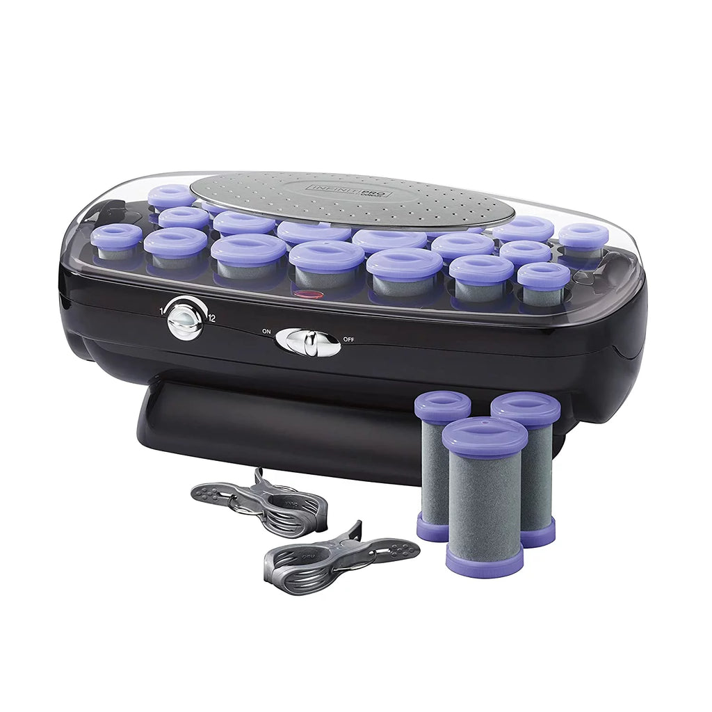 Ceramic Flocked Hot Roller Set with 20 Hair Rollers T737566