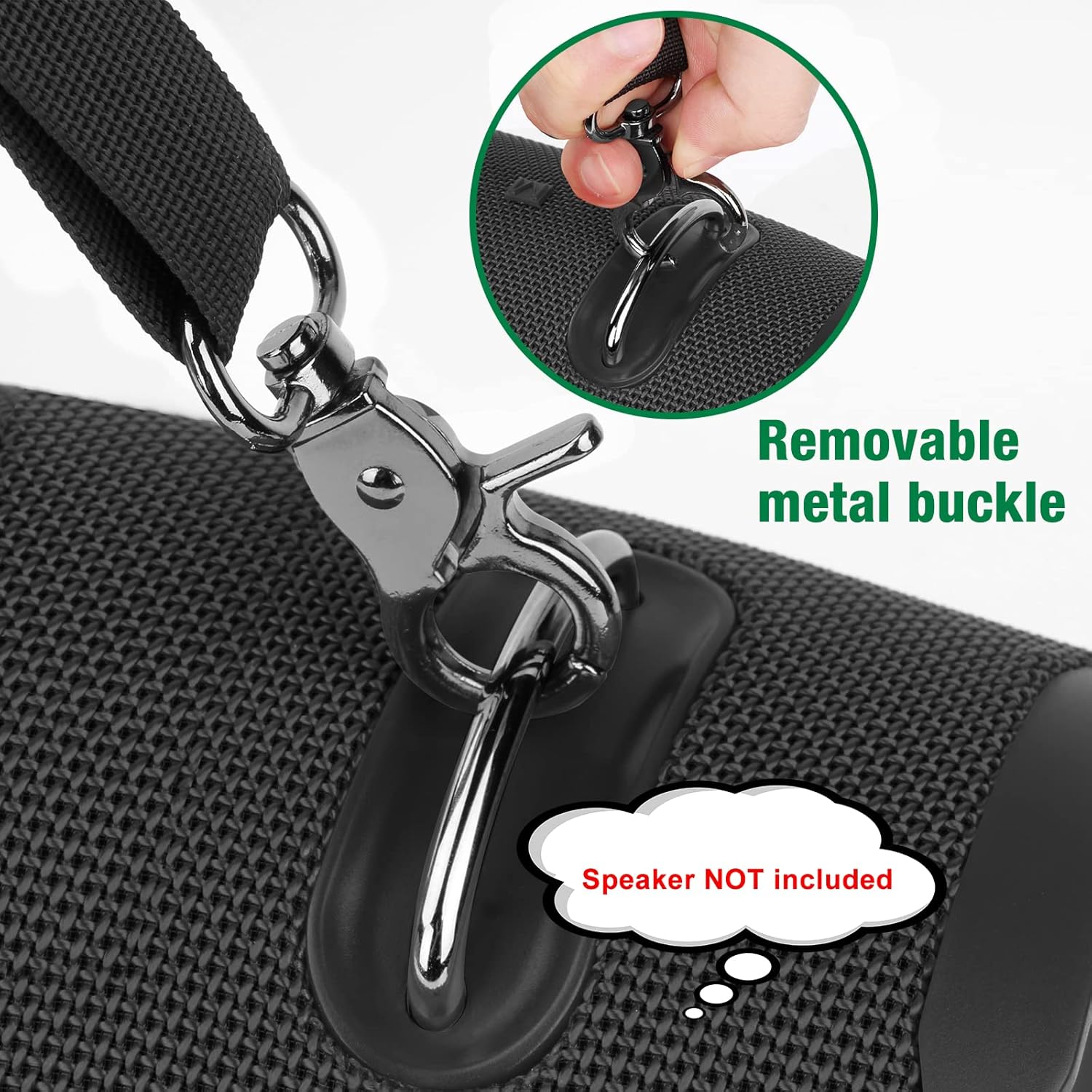 Black Removable Speaker Handle Strap T69168
