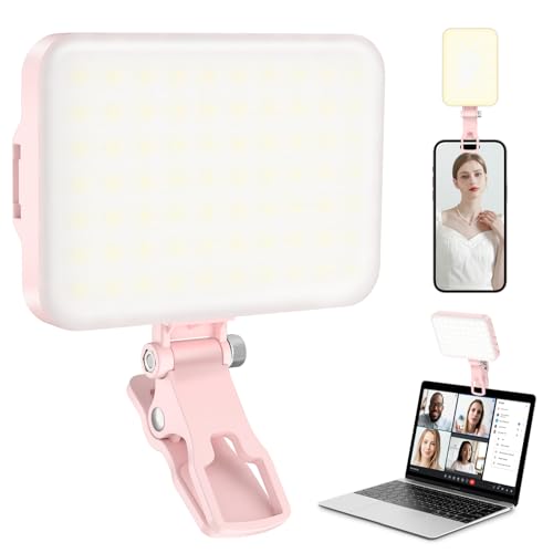 60 LED Portable Selfie Light with Clip & Tripod Adapter Rechargeable 2200mAh T526922