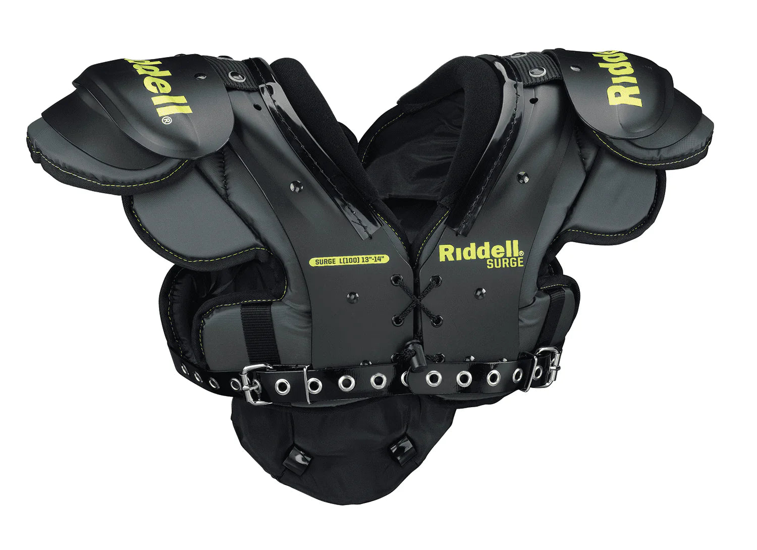 Black/Volt Medium Youth Football Shoulder Pad Z6689