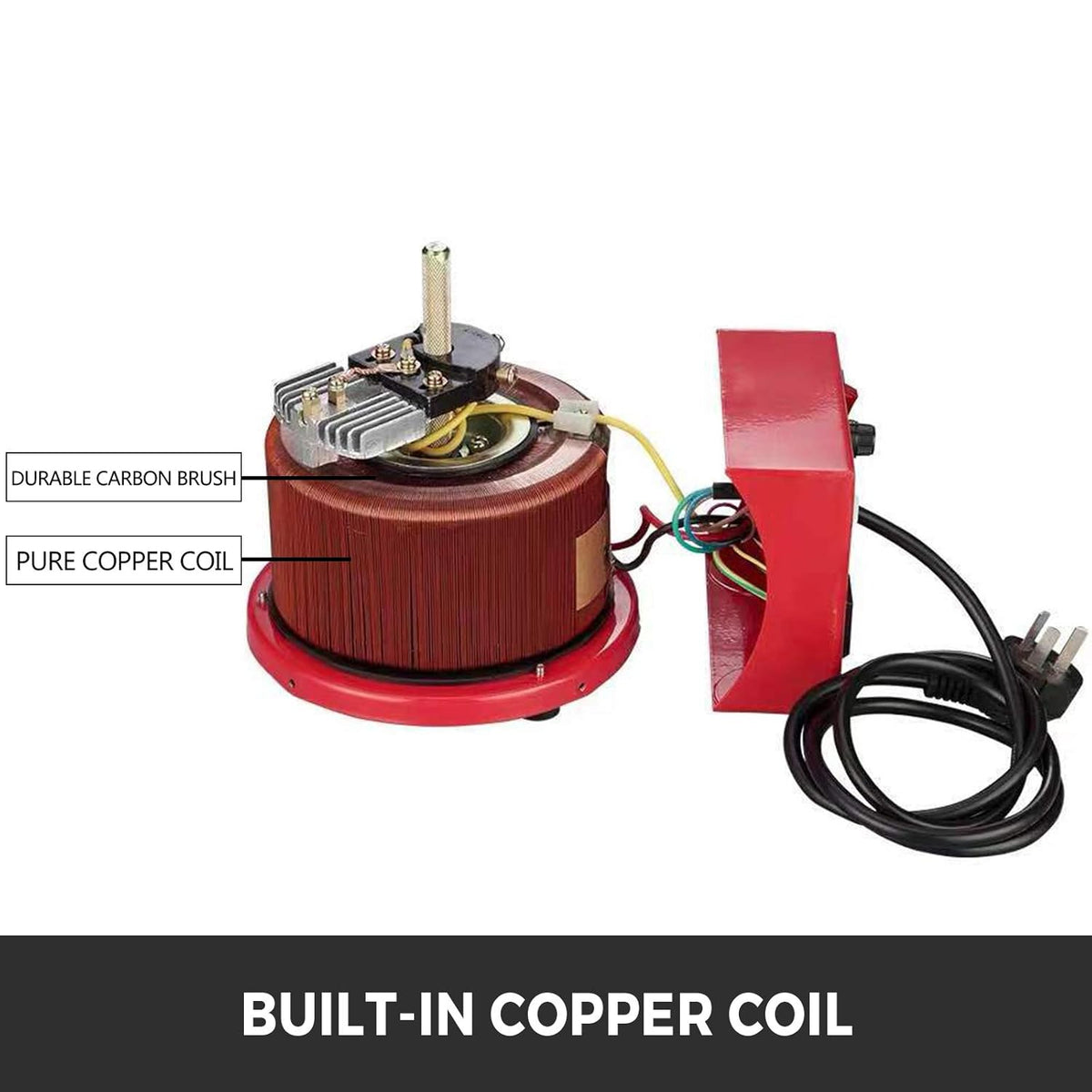 2000VA 20A Auto Transformer 110V 60Hz Input Voltage Digital Display 0-130V Output Automatic Voltage Regulator D616