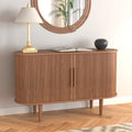 Black Corner Cabinet with Doors and Shelves Z9539