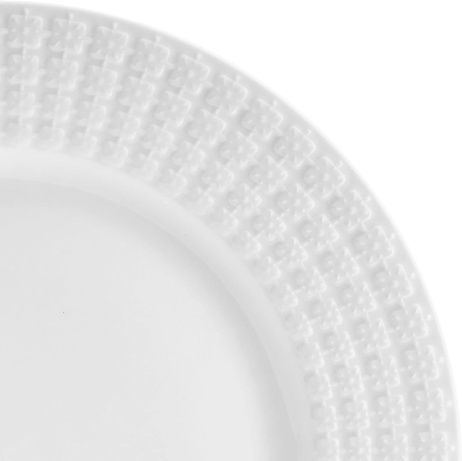 12 Piece White Dinnerware Set U964