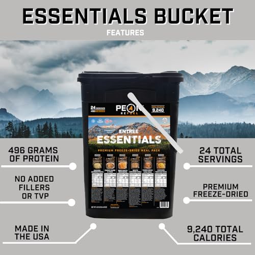 24 Servings Freeze-Dried Real Meat Emergency Food G2019