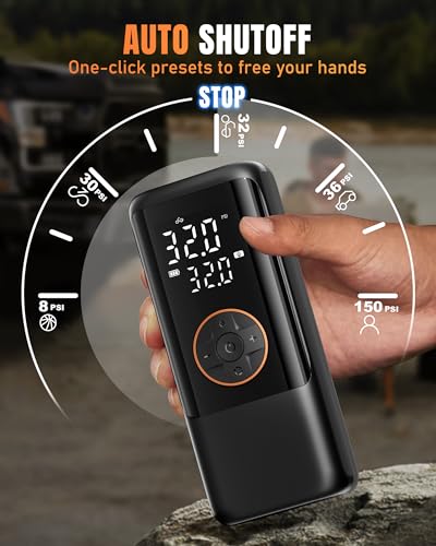 Portable Air Compressor Tire Inflator 150PSI Cordless G9719