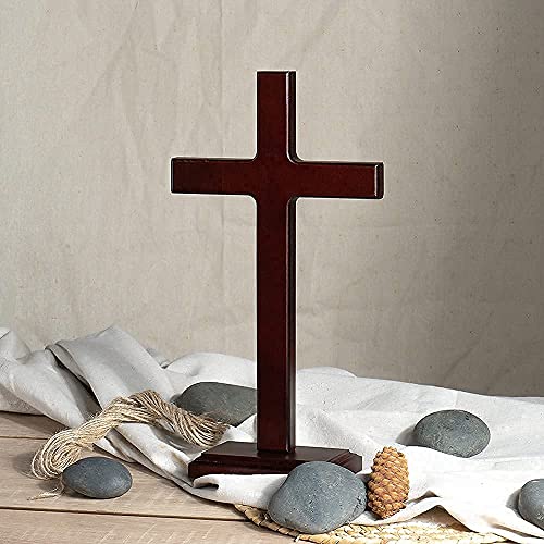 12.5 Inch Wooden Wall Cross H892