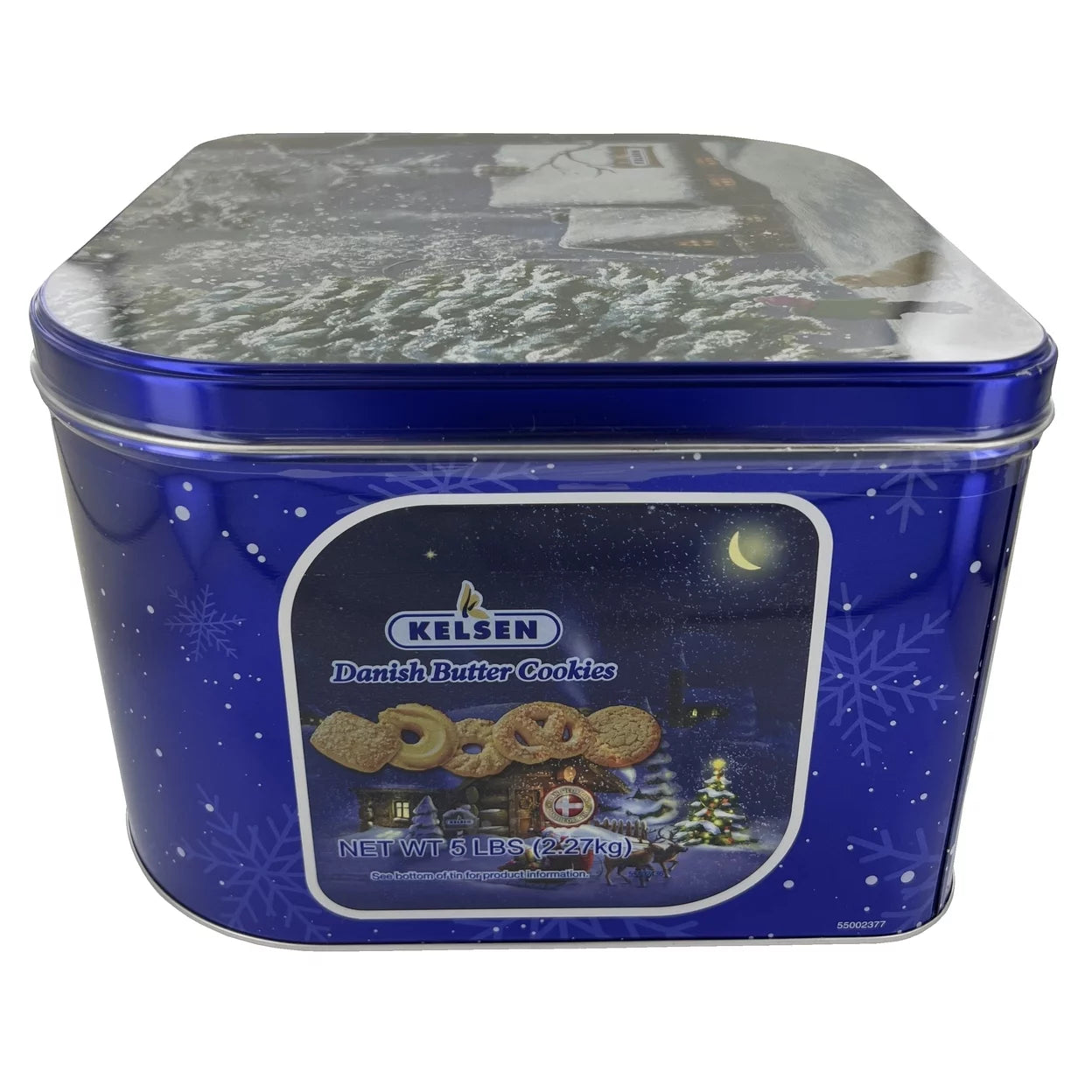 80 Ounce Danish Butter Cookies in Decorative Holiday Tin T343