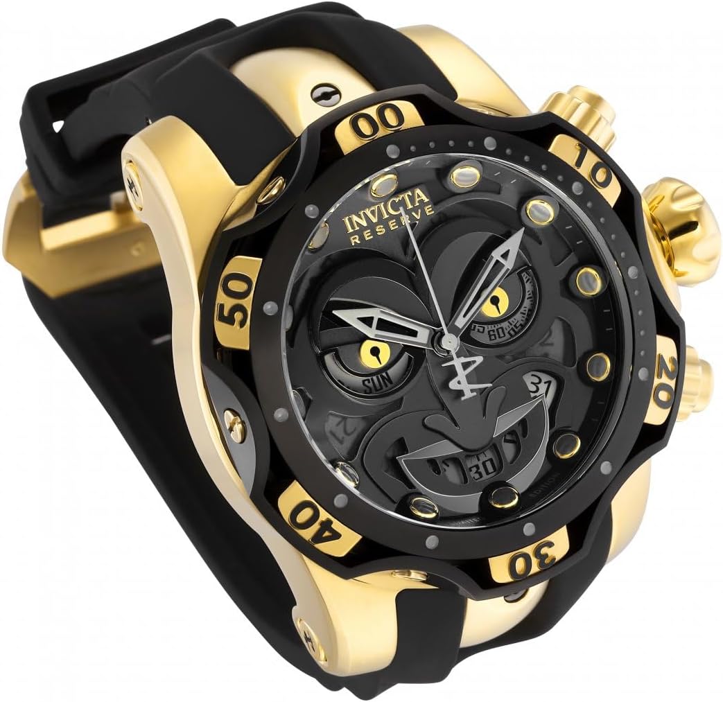 52.5mm Stainless Steel Aluminum Black Watch B3979