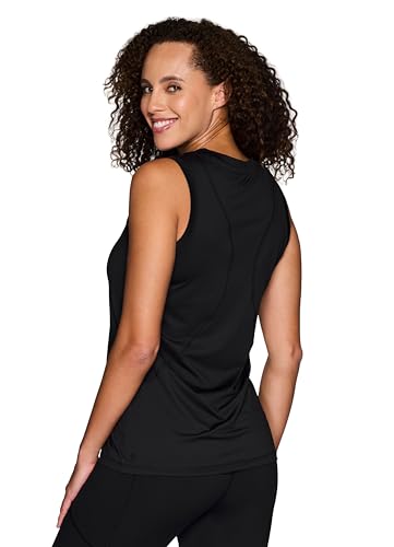 Micro Mesh Workout Tank, Quick Drying Crewneck Sleeveless Gym Shirt R17070