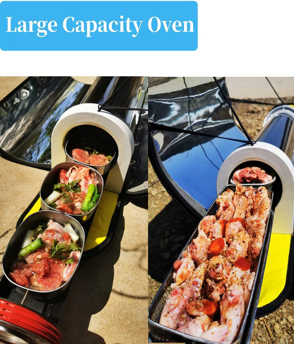 4.5L Large Capacity Solar Cooker Outdoor Oven with Thermometer K267714