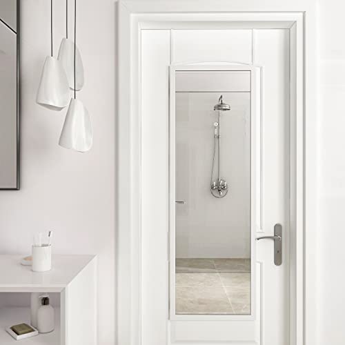 48" x 16" Full Length Metal Frame Mirror, 2 Pcs Door Hanging Mirror C415