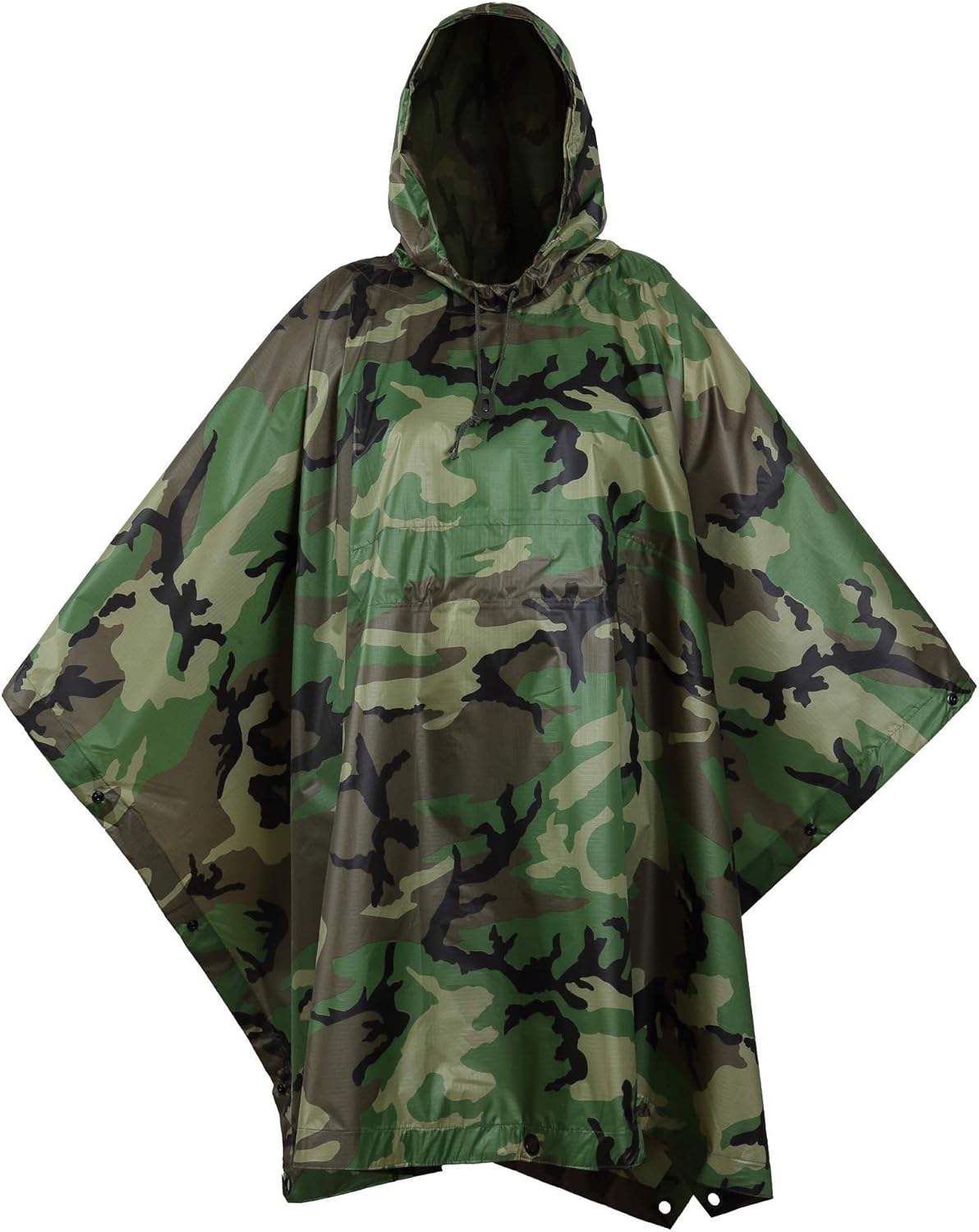 Camouflage Rip Stop Rain Poncho U821593