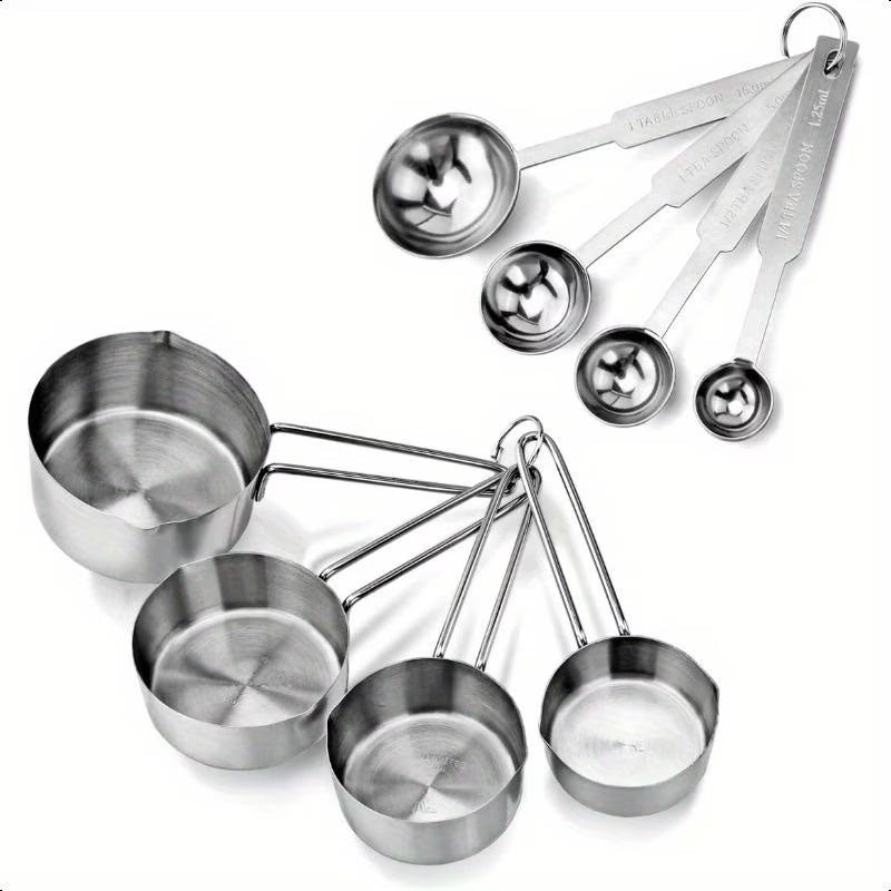 Stainless Steel Measuring Spoons and Measuring Cups C580673