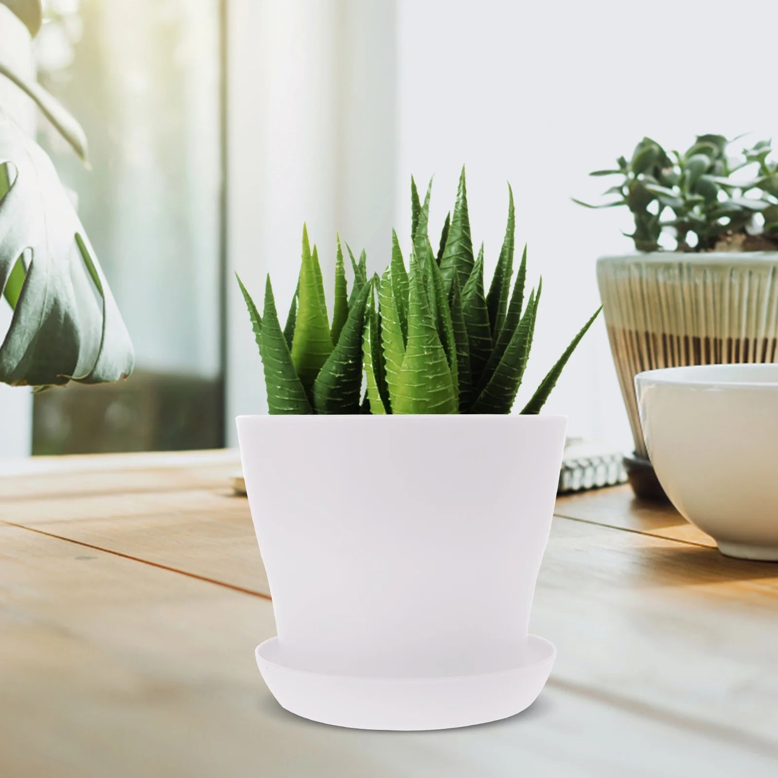 White 10 Pcs Flowerpot U282